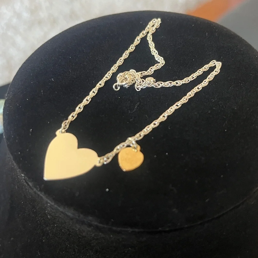 Jane Basch Jewelry Sterling Silver Heart Anklet (Engravable)
